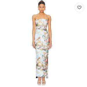 Harmony Maxi Dress in Blue Multi